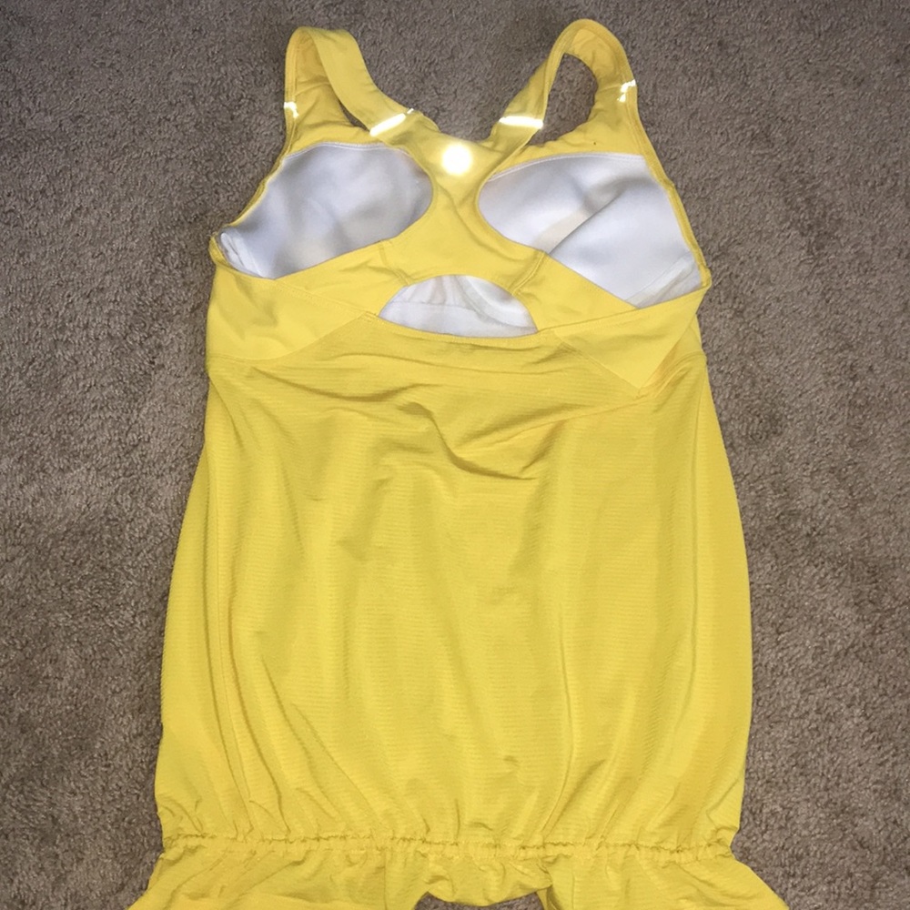 Athleta Bright Yellow Racerback Tank Top - Picture 4 of 5